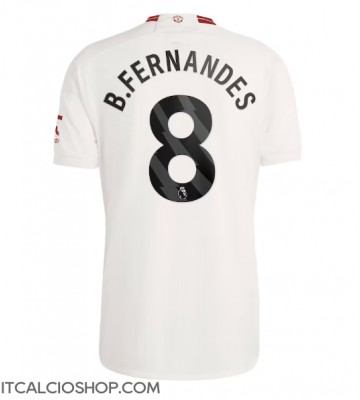Manchester United Bruno Fernandes #8 Terza Maglia 2023-24 Manica Corta